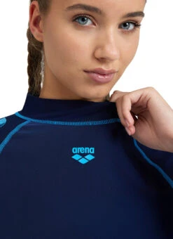 Arena Women's Graphic Long Sleeve Rashguard 40 Arena Women's Graphic Long Sleeve Rashguard -Swimwear Outlet 8648409645224 navyturquoise 5a