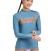 Arena Women's Graphic Long Sleeve Rashguard -Swimwear Outlet 8648409645224 stonegreynespola 1a