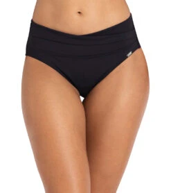 Azura Women's Contour Soft Wrap Bikini Bottom 26 Azura Women's Contour Soft Wrap Bikini Bottom -Swimwear Outlet 8648537243816 black
