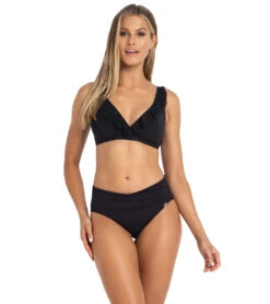 Azura Women's Contour Soft Wrap Bikini Bottom 24 Azura Women's Contour Soft Wrap Bikini Bottom -Swimwear Outlet 8648537243816 black 3a