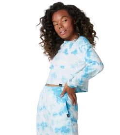 NUX Don't Stop Organic Crop Pullover -Swimwear Outlet 8648548778152 crystalcloud 2a