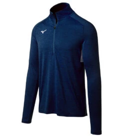 Mizuno Men's Alpha 1/2 Zip Pullover 37 Mizuno Men's Alpha 1/2 Zip Pullover -Swimwear Outlet 8648737783976 navy