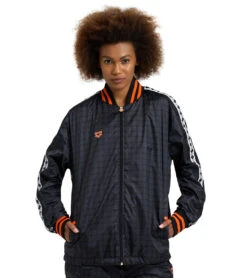 Arena Unisex 50th Anniversary Black Full Zip Jacket -Swimwear Outlet 8648764686504 blackmultiwhiteblack 3a