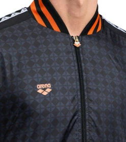 Arena Unisex 50th Anniversary Black Full Zip Jacket -Swimwear Outlet 8648764686504 blackmultiwhiteblack 8a