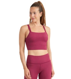 Thrive Societe Strappy Square Neck Bra 16 Thrive Societe Strappy Square Neck Bra -Swimwear Outlet 8648777433256 sangria