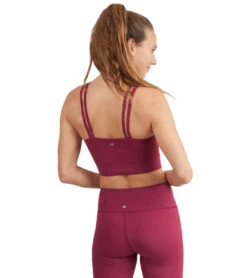 Thrive Societe Strappy Square Neck Bra 14 Thrive Societe Strappy Square Neck Bra -Swimwear Outlet 8648777433256 sangria 3a