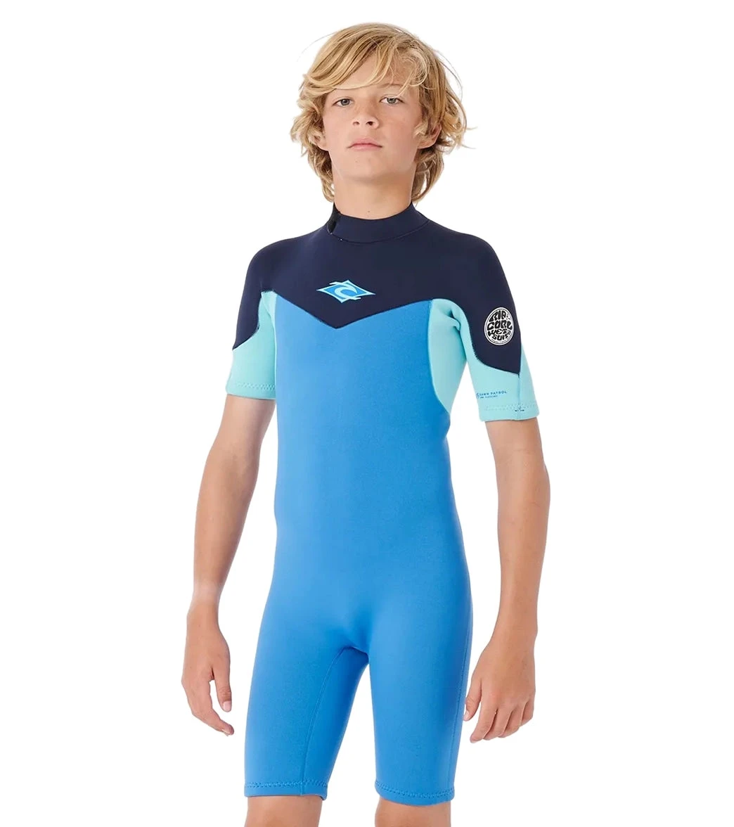 Rip Curl Youth 2mm Dawn Patrol Short Sleeve Springsuit Wetsuit (Big Kid) 4 Rip Curl Youth 2mm Dawn Patrol Short Sleeve Springsuit Wetsuit (Big Kid) - Image 2