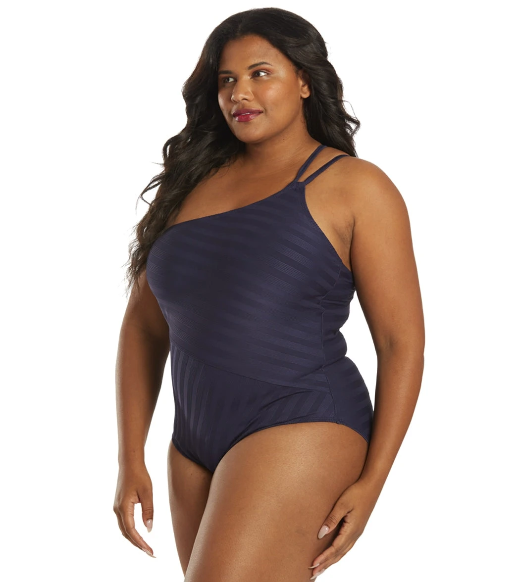 La Blanca Women's Plus Size Linea Costa One Shoulder One Piece Swimsuit 7 La Blanca Women's Plus Size Linea Costa One Shoulder One Piece Swimsuit - Image 5