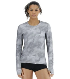 TYR Women's Turbulent SunDefense Vented Long Sleeve UPF 50+ Swim Shirt -Swimwear Outlet 8648793882792 2t