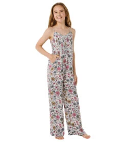 Rip Curl Girls' Hibiscus Heat Romper (Big Kid) -Swimwear Outlet 8648803221672 pink