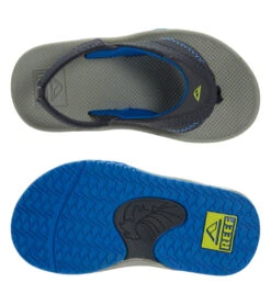 Reef Kids' Little Fanning Flip Flop (Toddler, Little Kid) -Swimwear Outlet 8648805286056 navylime 4a