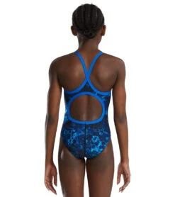 TYR Girls' Diploria Diamondfit One Piece Swimsuit 24 TYR Girls' Diploria Diamondfit One Piece Swimsuit -Swimwear Outlet 8648888451240 blue 3a