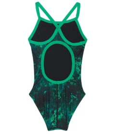 TYR Girls' Diploria Diamondfit One Piece Swimsuit 41 TYR Girls' Diploria Diamondfit One Piece Swimsuit -Swimwear Outlet 8648888451240 green 2a