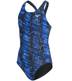 The Finals Girls' Edge Wave Back One Piece Swimsuit 27 The Finals Girls' Edge Wave Back One Piece Swimsuit -Swimwear Outlet 8648893202600 blue 1a