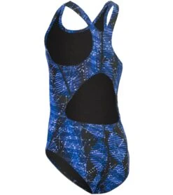 The Finals Girls' Edge Wave Back One Piece Swimsuit 28 The Finals Girls' Edge Wave Back One Piece Swimsuit -Swimwear Outlet 8648893202600 blue 2a
