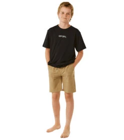 Rip Curl Boys' Boardwalk Jackson Volley Shorts (Big Kid) -Swimwear Outlet 8648927183016 darkkhaki 4a