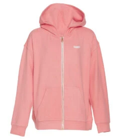 Volcom Girls' Lil Zip Fleece Hoodie (Big Kid) 35 Volcom Girls' Lil Zip Fleece Hoodie (Big Kid) -Swimwear Outlet 8648928821416 coralhaze 1a