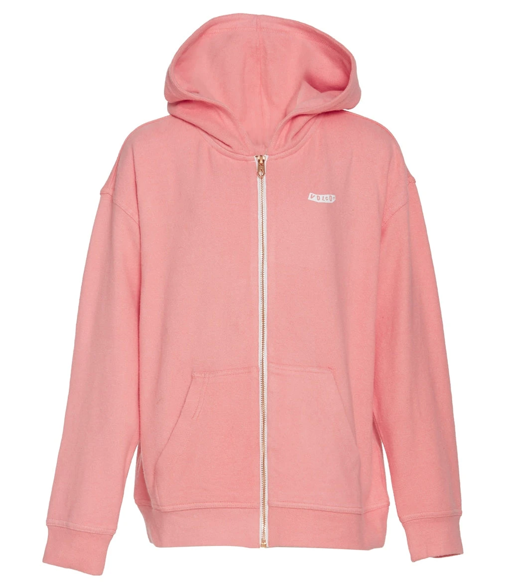 Volcom Girls' Lil Zip Fleece Hoodie (Big Kid) 20 Volcom Girls' Lil Zip Fleece Hoodie (Big Kid) - Image 18