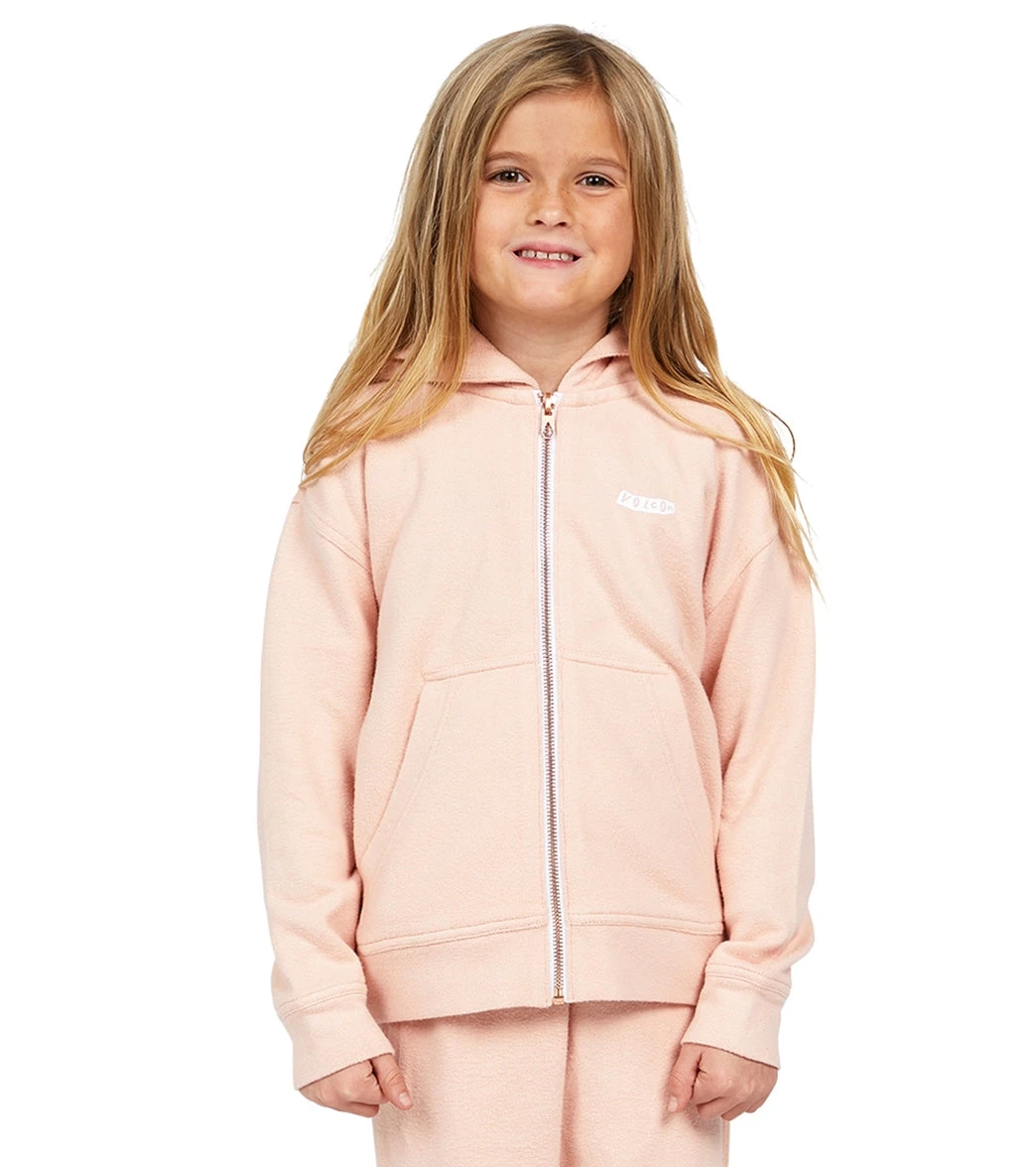Volcom Girls' Lil Zip Fleece Hoodie (Big Kid) 3 Volcom Girls' Lil Zip Fleece Hoodie (Big Kid)
