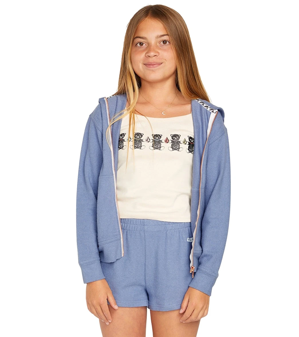 Volcom Girls' Lil Zip Fleece Hoodie (Big Kid) 10 Volcom Girls' Lil Zip Fleece Hoodie (Big Kid) - Image 8