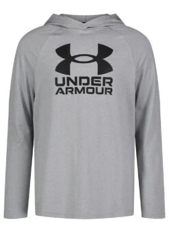 Under Armour Boys' UA Hooded Long Sleeve UPF Shirt (Little Kid) 11 Under Armour Boys' UA Hooded Long Sleeve UPF Shirt (Little Kid) -Swimwear Outlet 8648947073192 modgray