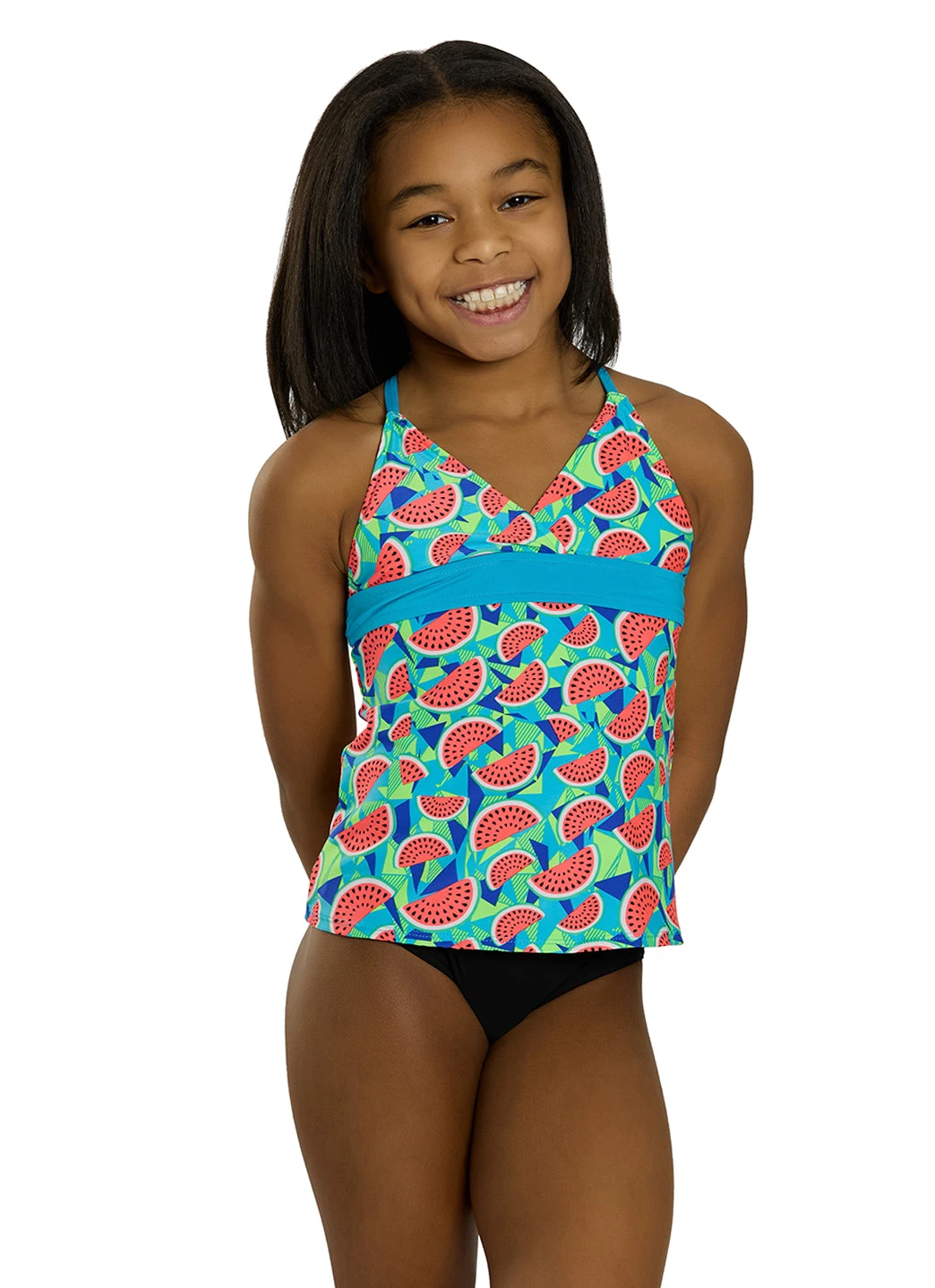 TYR Girls' Tutti Frutti Claire Tankini Top (Little Kid, Big Kid) 3 TYR Girls' Tutti Frutti Claire Tankini Top (Little Kid, Big Kid)