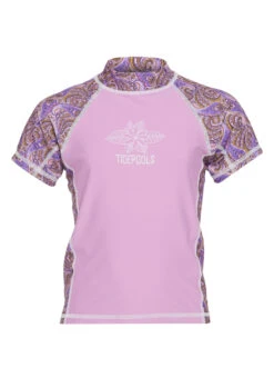 Tidepools Girls' Incense Lilac Short Sleeve Rashguard (Toddler, Little Kid, Big Kid) 10 Tidepools Girls' Incense Lilac Short Sleeve Rashguard (Toddler, Little Kid, Big Kid) -Swimwear Outlet 8649042133160 2t