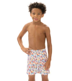 Dolfin Boys' High Tide Printed Swim Trunk (Little Kid) -Swimwear Outlet 8649119203496 hightide