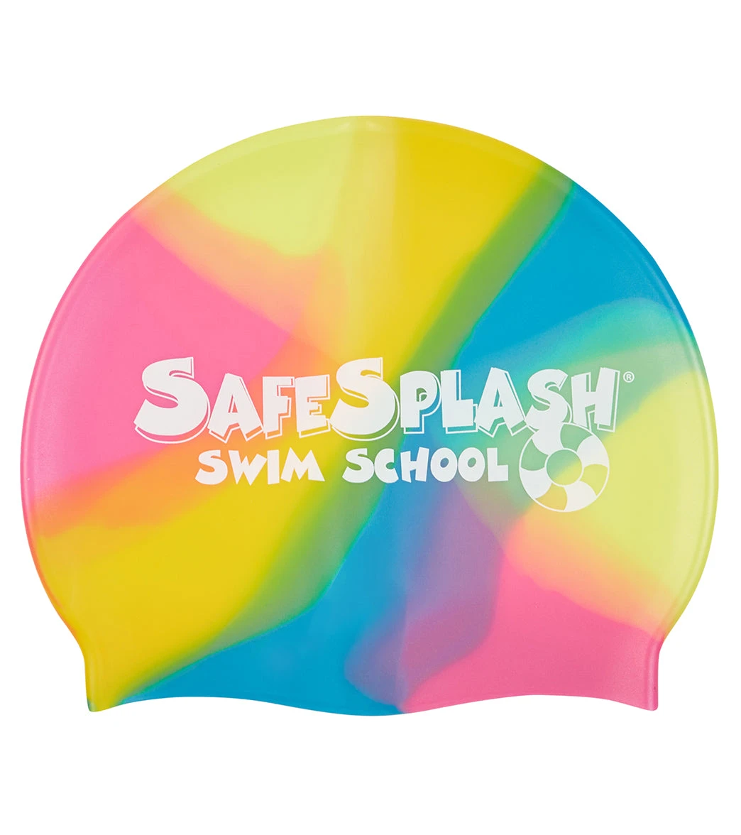 Sporti Safesplash Swim School Multi Color Silicone Swim Cap 8 Sporti Safesplash Swim School Multi Color Silicone Swim Cap - Image 6