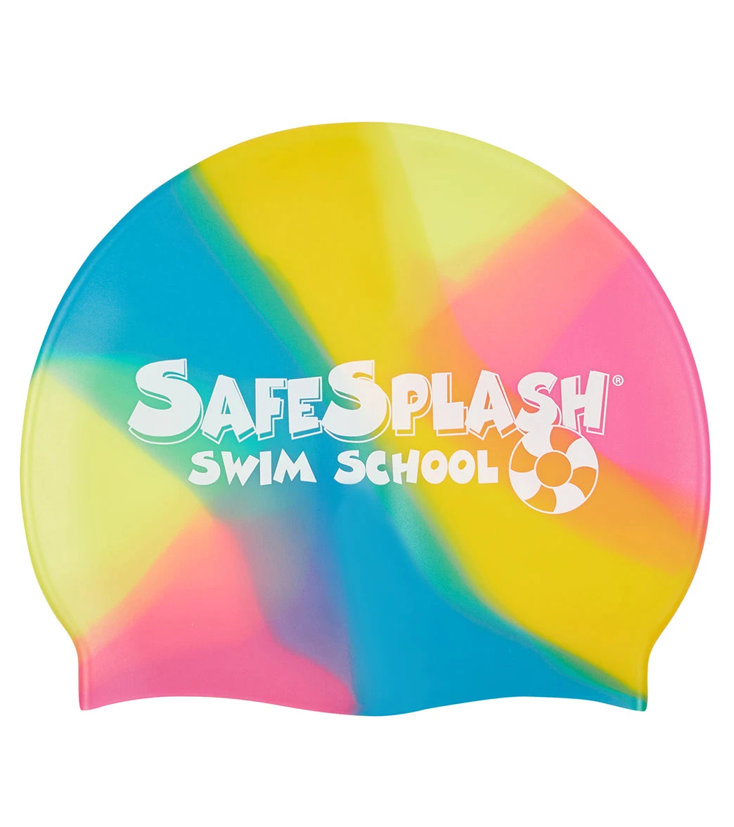 Sporti Safesplash Swim School Multi Color Silicone Swim Cap 10 Sporti Safesplash Swim School Multi Color Silicone Swim Cap - Image 8