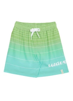 Wavebreaker Boy's Ombre Stripe Swim Trunks -Swimwear Outlet 8649182707880 lightgreen 1a