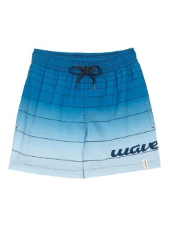 Wavebreaker Boy's Ombre Stripe Swim Trunks -Swimwear Outlet 8649182707880 turquoise