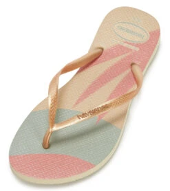 Havaianas Slim Patette Glow Sandal 20 Havaianas Slim Patette Glow Sandal -Swimwear Outlet 8649235202216 sandgreygolden