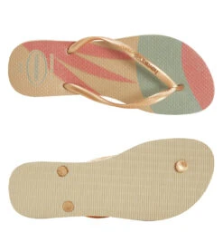 Havaianas Slim Patette Glow Sandal 18 Havaianas Slim Patette Glow Sandal -Swimwear Outlet 8649235202216 sandgreygolden 4a