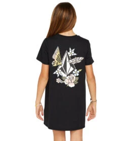 Volcom Girls' Truly Stokin Dress (Little Kid, Big Kid) 13 Volcom Girls' Truly Stokin Dress (Little Kid, Big Kid) -Swimwear Outlet 8649252208808 black 3a