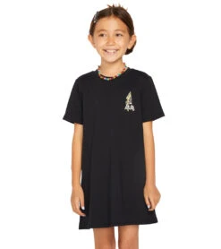 Volcom Girls' Truly Stokin Dress (Little Kid, Big Kid) 14 Volcom Girls' Truly Stokin Dress (Little Kid, Big Kid) -Swimwear Outlet 8649252208808 black 4a