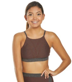 PrAna Elisha Yoga Sports Bra -Swimwear Outlet 8649269149864 cocoa 2a