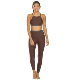 PrAna Elisha Yoga Sports Bra -Swimwear Outlet 8649269149864 cocoa 4a