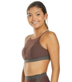 PrAna Elisha Yoga Sports Bra -Swimwear Outlet 8649269149864 cocoa 5a