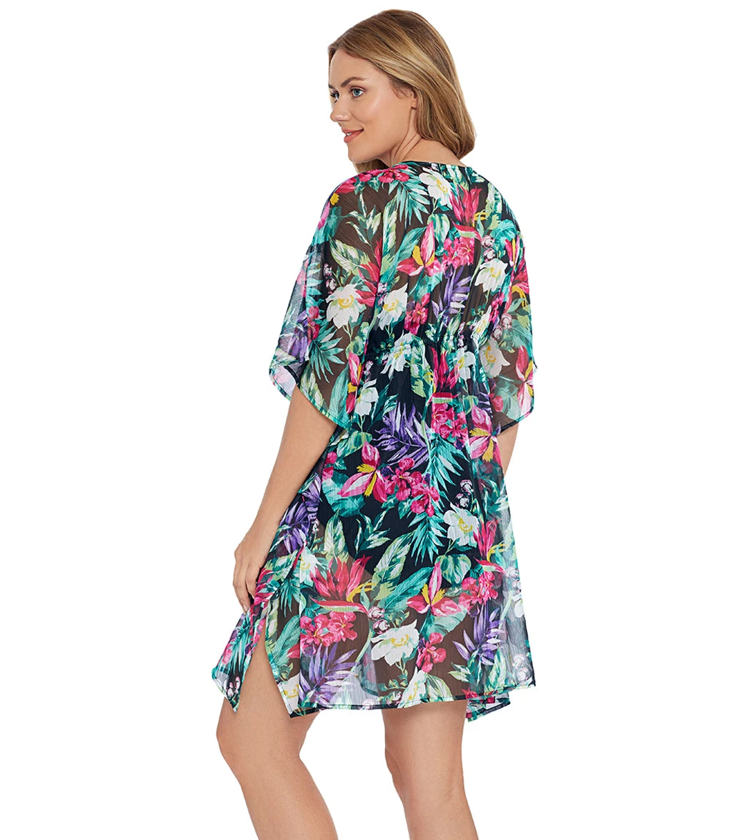 Shape Solver By Penbrooke Women's Mystic Tropic V Neck Tunic 4 Shape Solver By Penbrooke Women's Mystic Tropic V Neck Tunic - Image 2