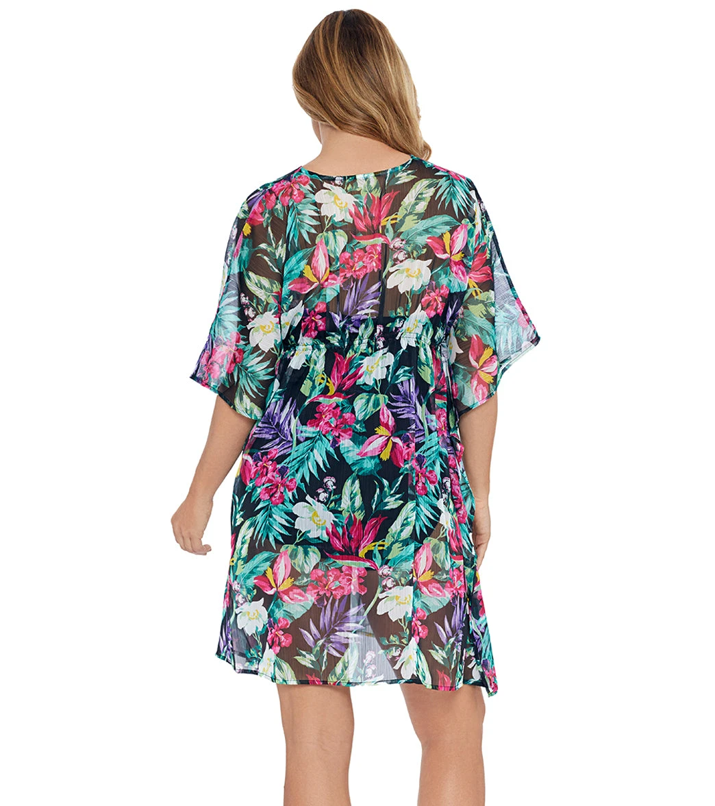 Shape Solver By Penbrooke Women's Mystic Tropic V Neck Tunic 5 Shape Solver By Penbrooke Women's Mystic Tropic V Neck Tunic - Image 3