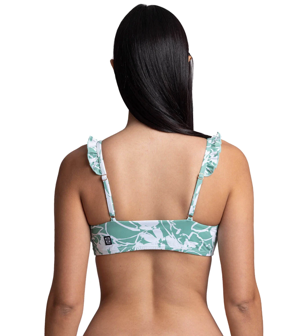 JOLYN Women's Donna Floriana Scoop Neck Ruffle Bikini Top 4 JOLYN Women's Donna Floriana Scoop Neck Ruffle Bikini Top - Image 2