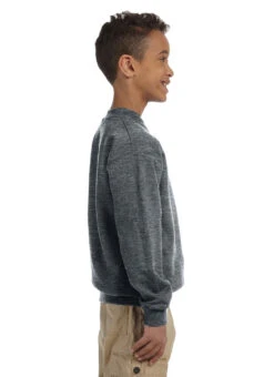 SwimOutlet Youth Heavy Blend Crewneck Sweatshirt 26 SwimOutlet Youth Heavy Blend Crewneck Sweatshirt -Swimwear Outlet 8650006593704 darkheathergrey 4a