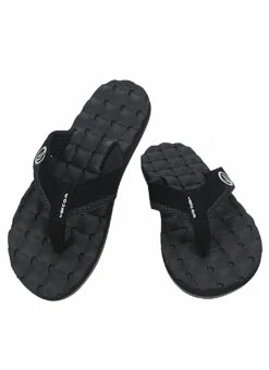 Volcom Men's Recliner Flip Flop 25 Volcom Men's Recliner Flip Flop -Swimwear Outlet 8650033004712 blackwhite 2a