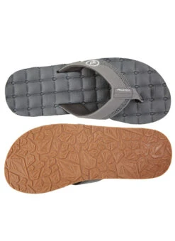 Volcom Men's Recliner Flip Flop 36 Volcom Men's Recliner Flip Flop -Swimwear Outlet 8650033004712 lightgrey 4a