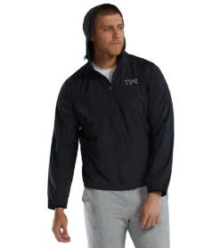 TYR Men's Atlas Windbreaker -Swimwear Outlet 8650073571496 black 4a