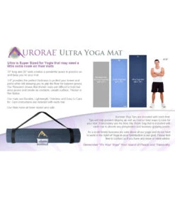 Aurorae Ultra Yoga Mat 78" -Swimwear Outlet 8650077503656 burgundy 3a
