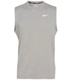 Nike Men's Heather Sleeveless Hydroguard -Swimwear Outlet 8650078257320 particlegrey 3a
