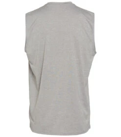 Nike Men's Heather Sleeveless Hydroguard -Swimwear Outlet 8650078257320 particlegrey 4a
