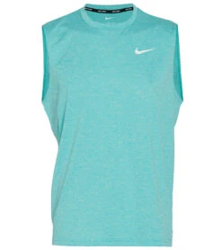 Nike Men's Heather Sleeveless Hydroguard -Swimwear Outlet 8650078257320 washedteal 1a